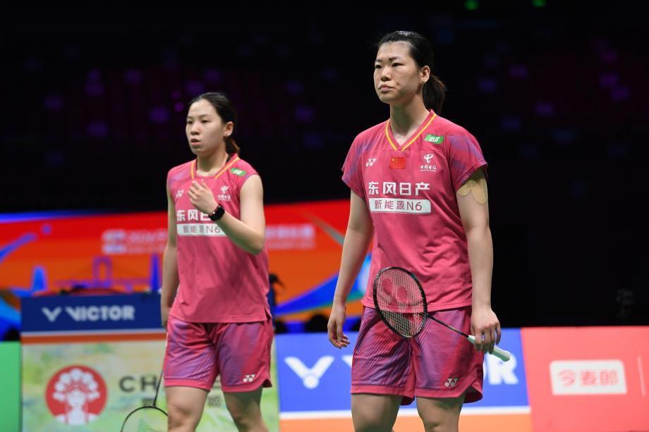 [图]李怡婧/罗徐敏2-0获胜 晋级羽毛球亚锦赛女双决赛